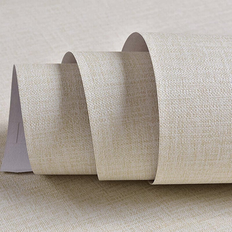 TANONE Contact Paper Peel and Stick (15.8 in X 118 in), Grasscloth Wallpaper Self Adhesive Removable Wallpaper, Fabric Linen Thickened Wall Paper Decorative for Wall Cabinets Drawers Kitchen - Image 1